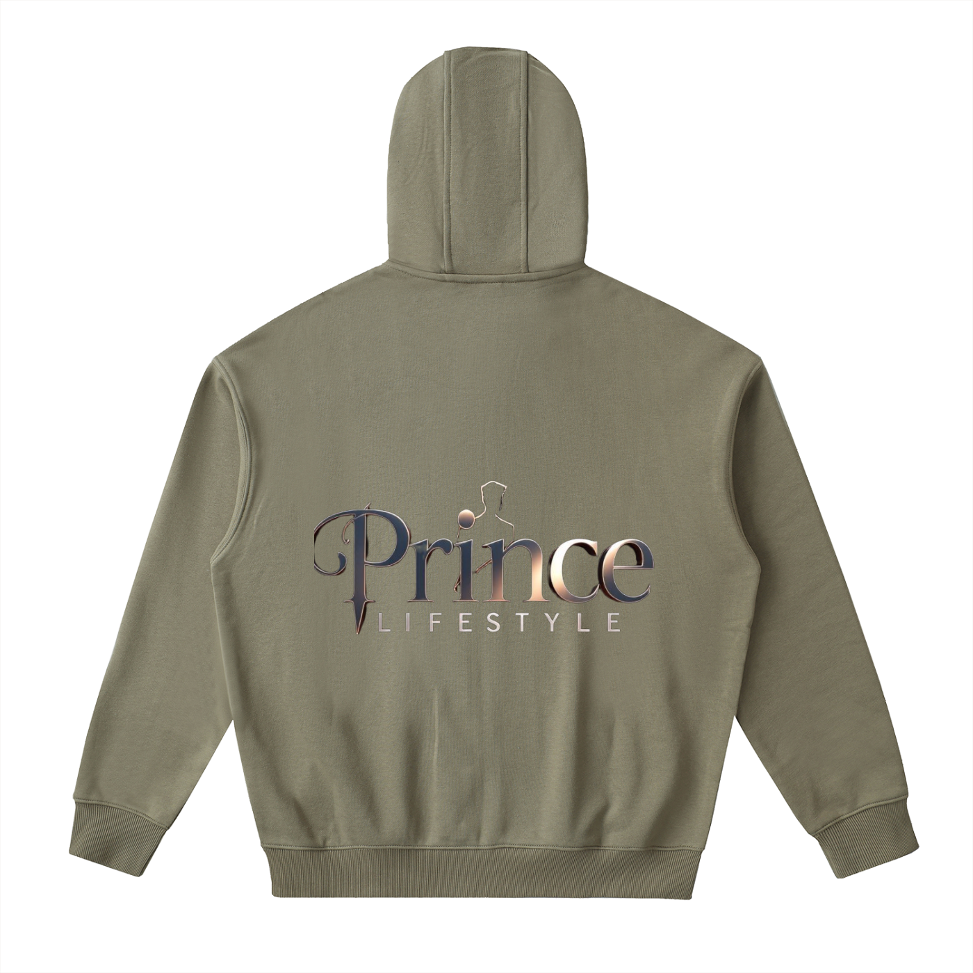 Drop-Shoulder Zip Up Hoodie