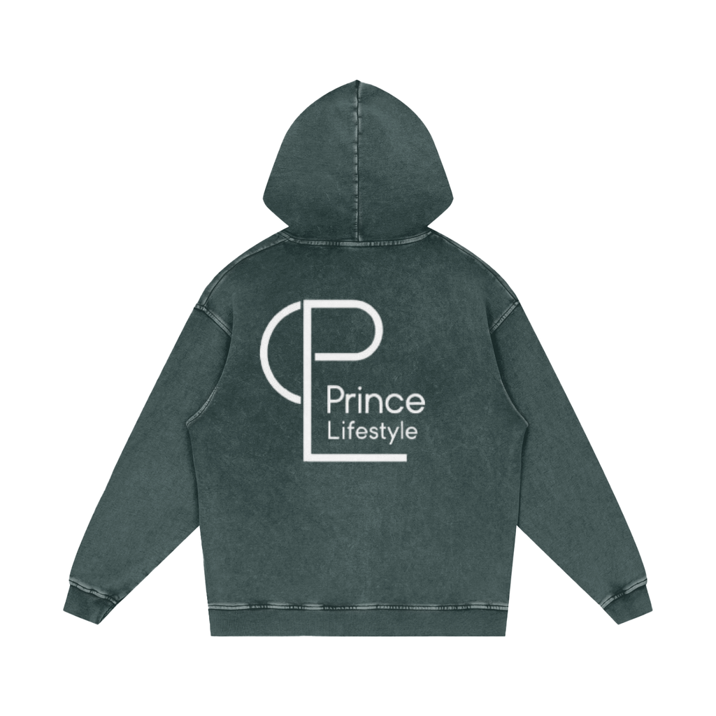 Snow Washed Loose Cotton Hoodie