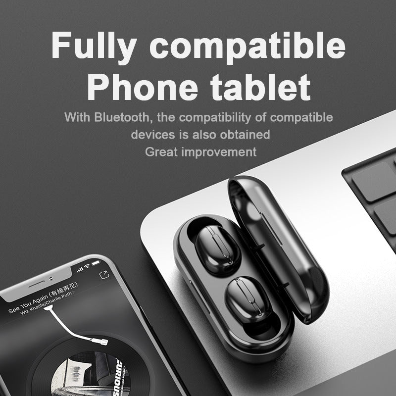 L13 Bluetooth Headset Binaural With Charging Compartment Version 5.0 Invisible Mini Business Stereo True Wireless Headset