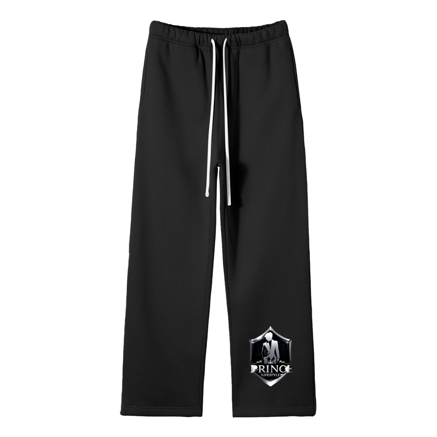 Unisex Solid Color Fleece Straight Leg Pants