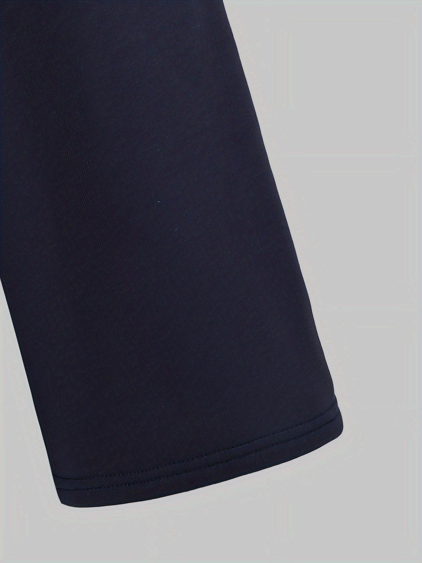 Girls' 2pcs Winter Outfit Set - Oversized -Lined Bow Print Sweatshirt & Navy Blue Wide-Leg Pants, Cozy 2pcs Sweatsuit for, Playdates, Casual Wear - Warm Loose-Fit Matching Clothes (Ideal Gift for), Perfect for Outdoor