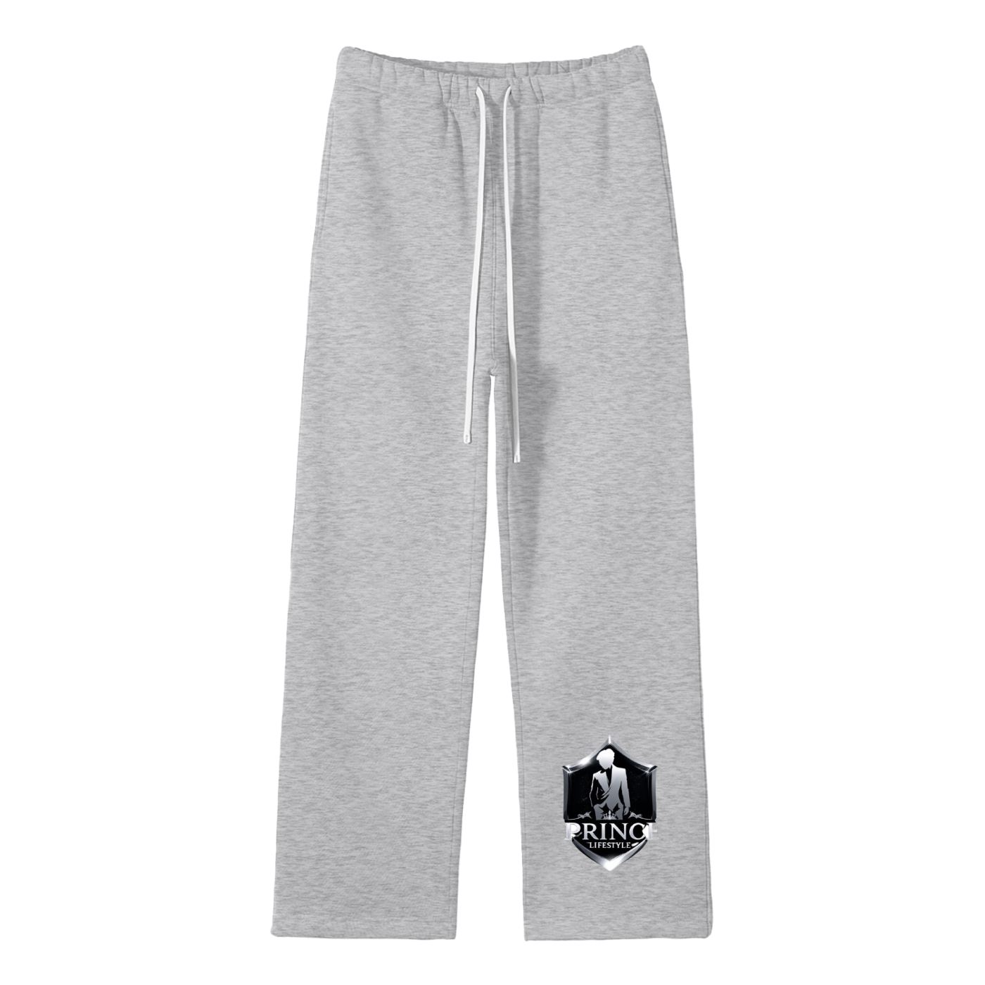 Unisex Solid Color Fleece Straight Leg Pants