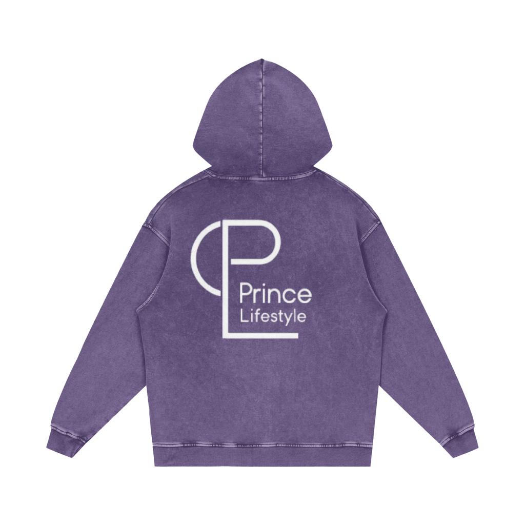 Snow Washed Loose Cotton Hoodie