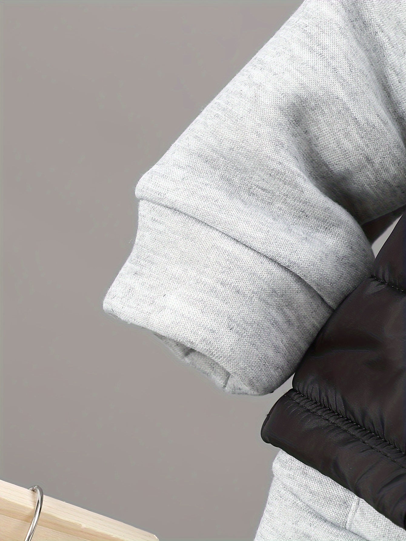 Boys' 3pcs Fall/Winter Outfit Set - Casual Zip Vest, Hoodie & Pants in Solid Color Gray - for Ages 0-3, Perfect for Outdoor