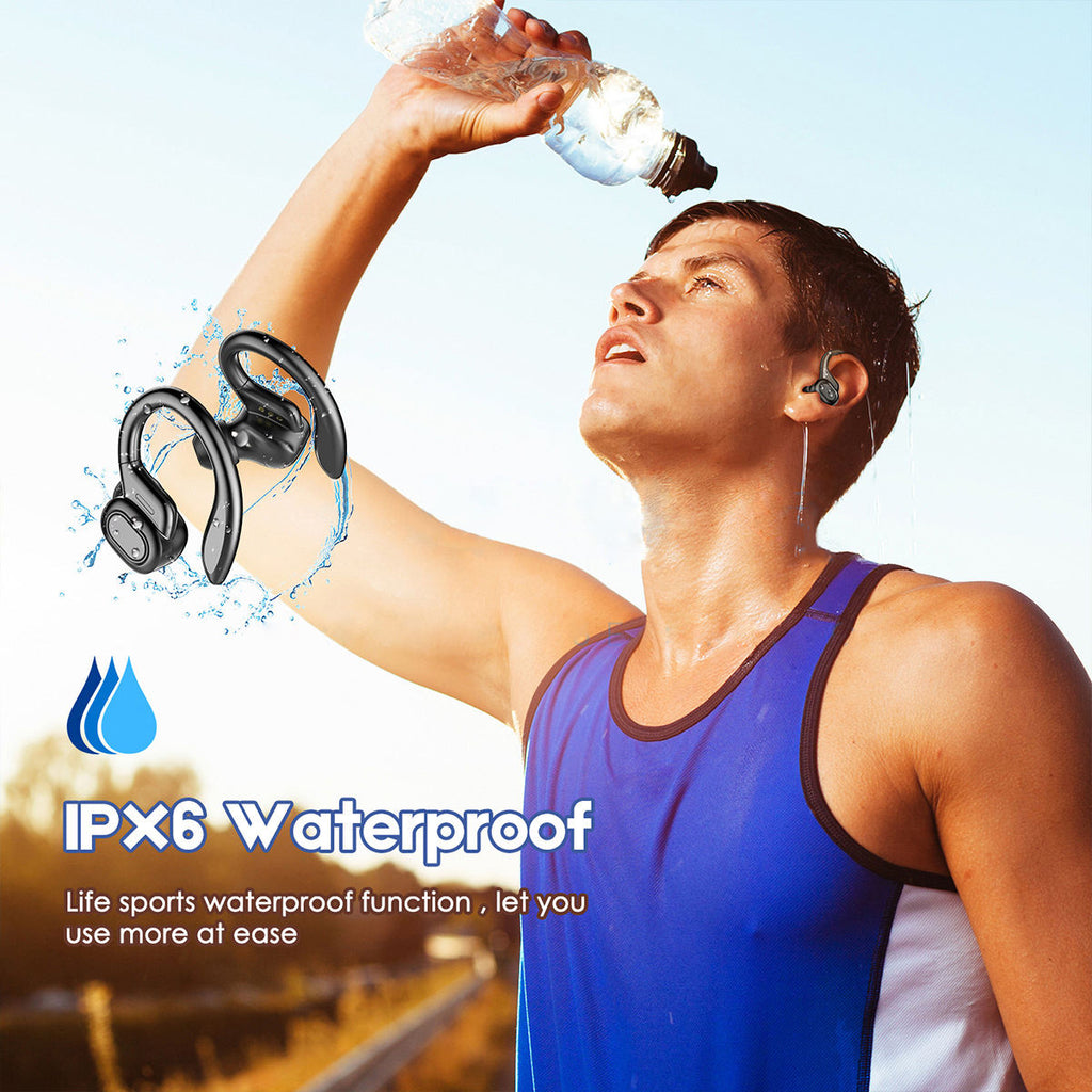TWS True Wireless Bluetooth Headset 5.0 Digital Display Charging Bin Hanging Ear Sports Headset VV2