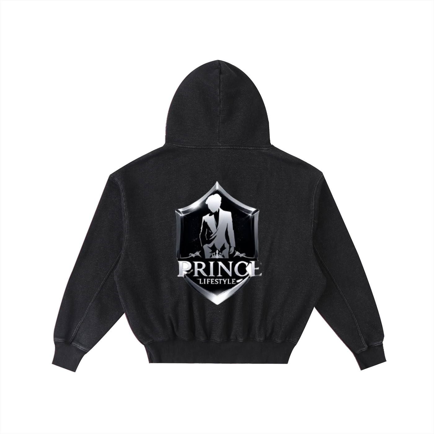 Frayed Enzyme Washed Fleece Hoodie