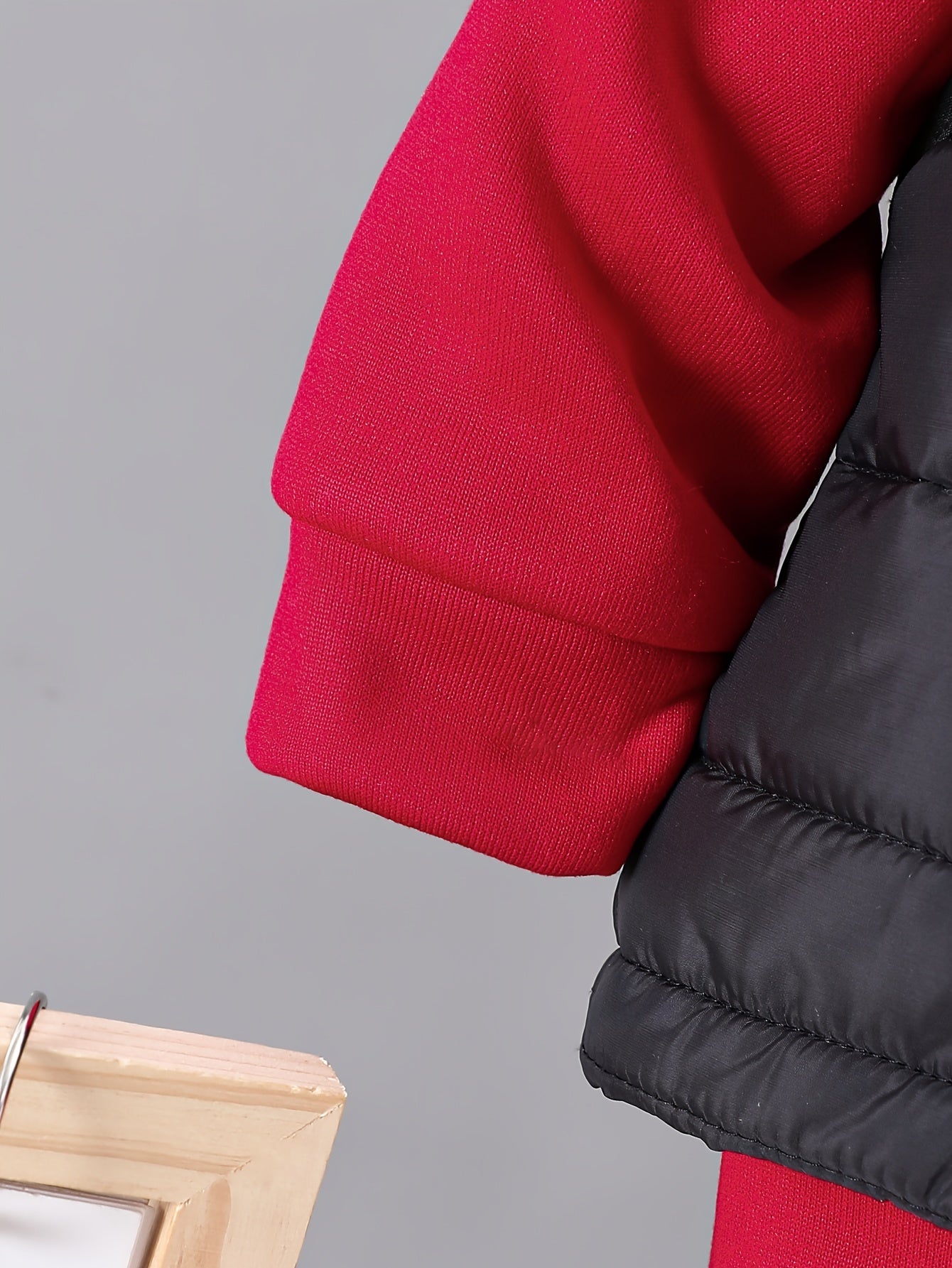 Boys' 3pcs Fall/Winter Outfit Set - Casual Zip Vest, Hoodie & Pants in Solid Color Gray - for Ages 0-3, Perfect for Outdoor