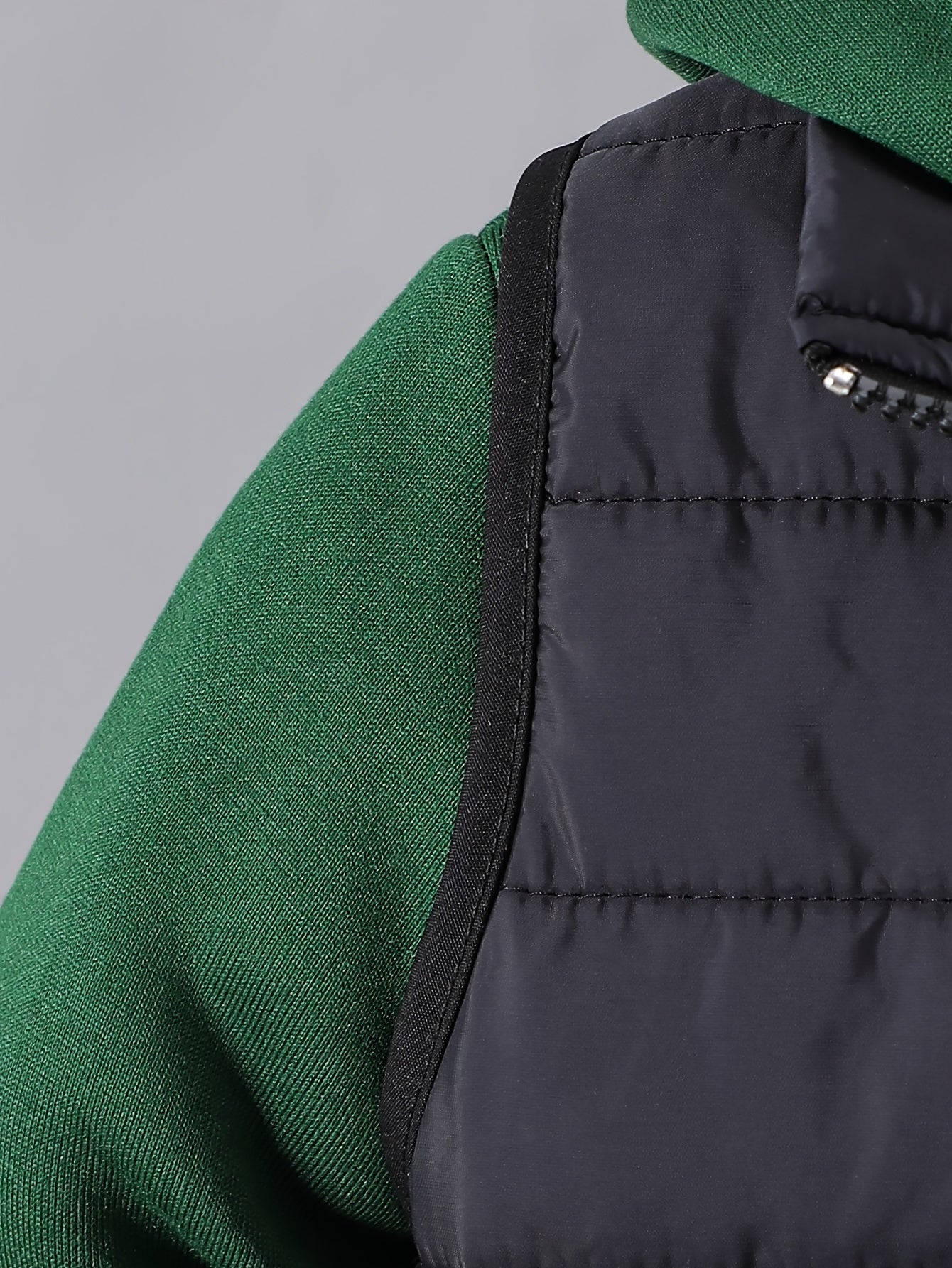 Boys' 3pcs Fall/Winter Outfit Set - Casual Zip Vest, Hoodie & Pants in Solid Color Gray - for Ages 0-3, Perfect for Outdoor