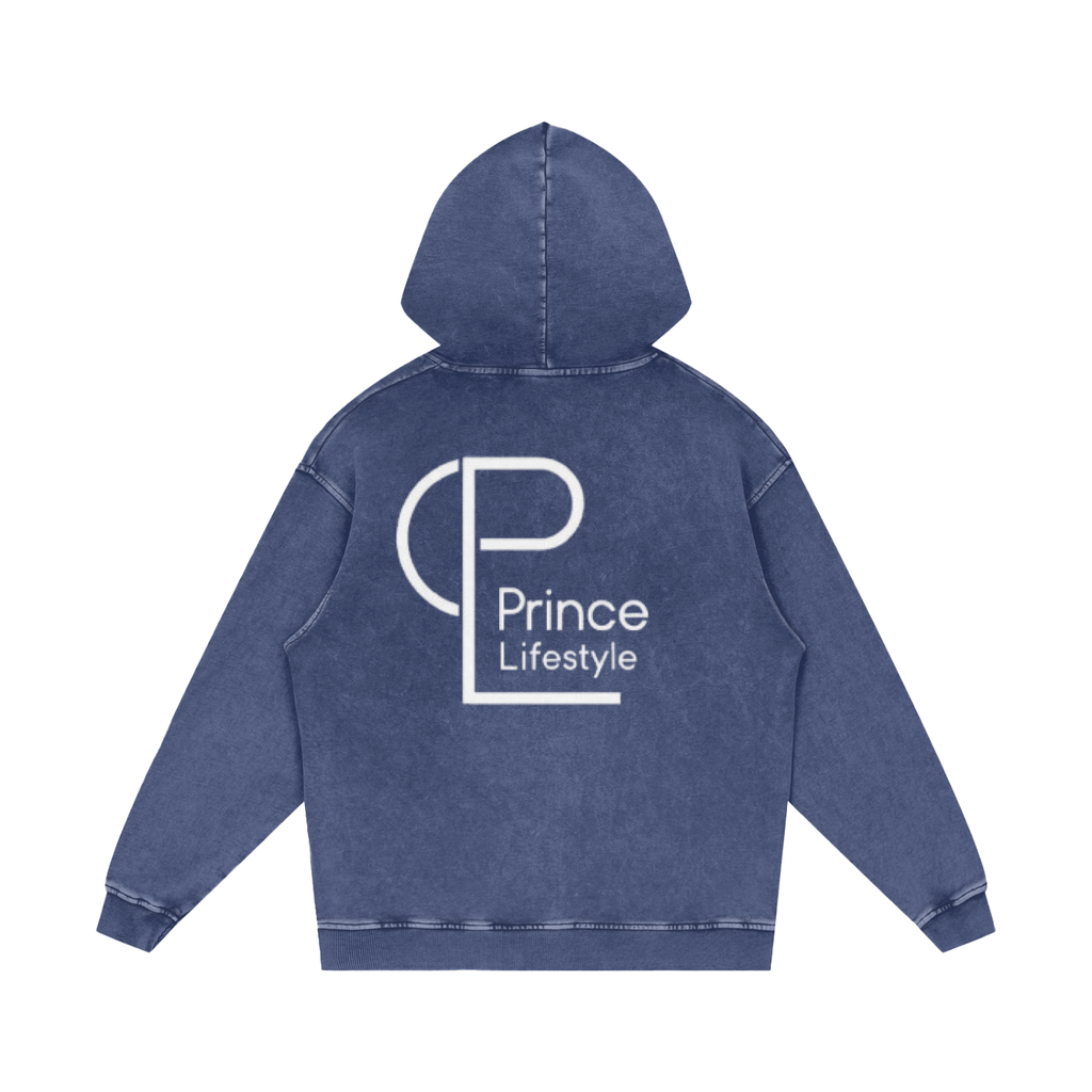 Snow Washed Loose Cotton Hoodie