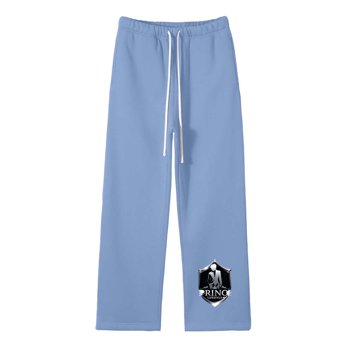 Unisex Solid Color Fleece Straight Leg Pants