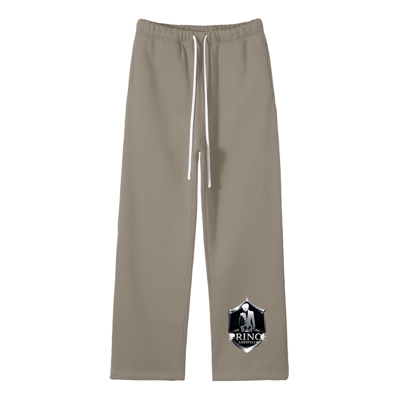 Unisex Solid Color Fleece Straight Leg Pants
