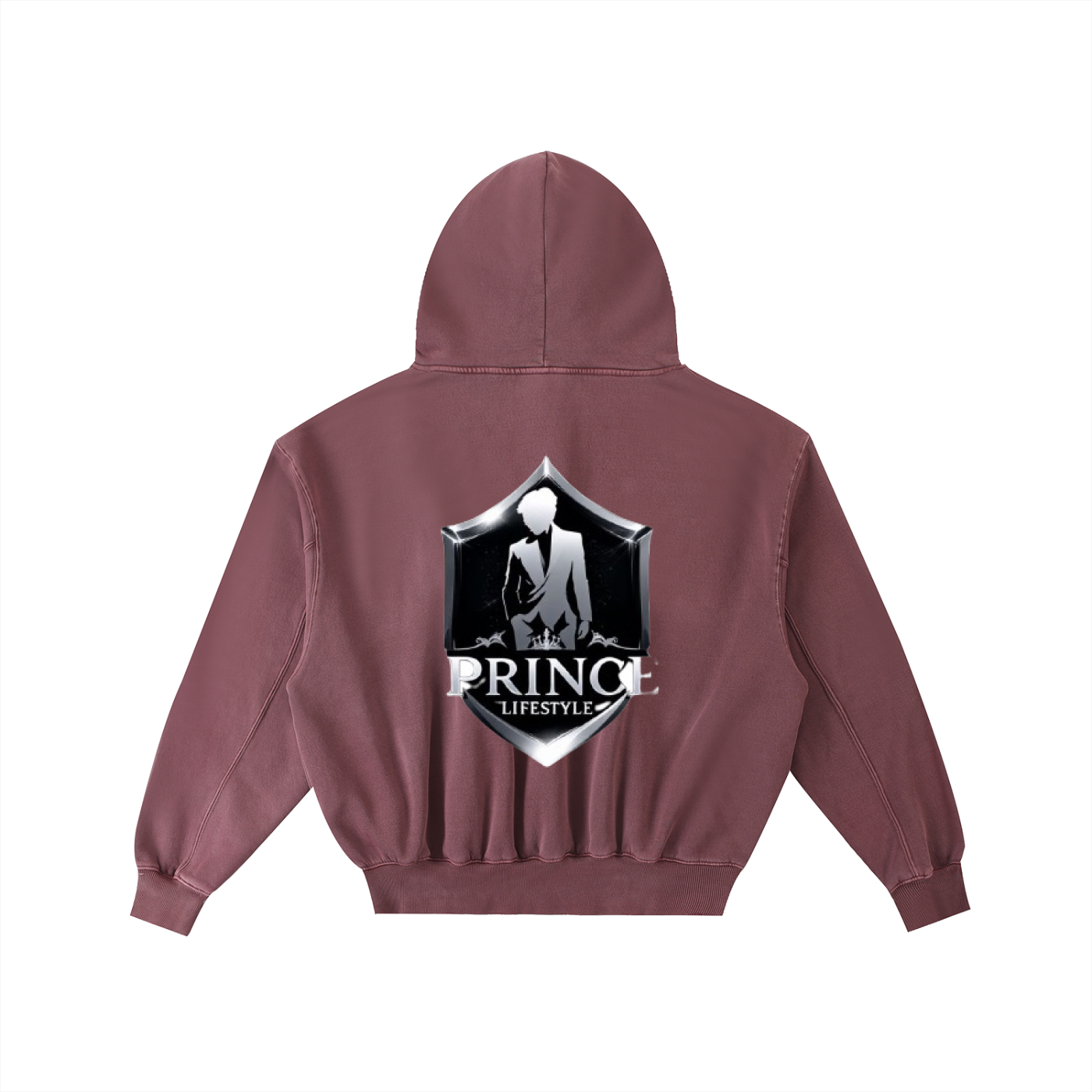 Frayed Enzyme Washed Fleece Hoodie
