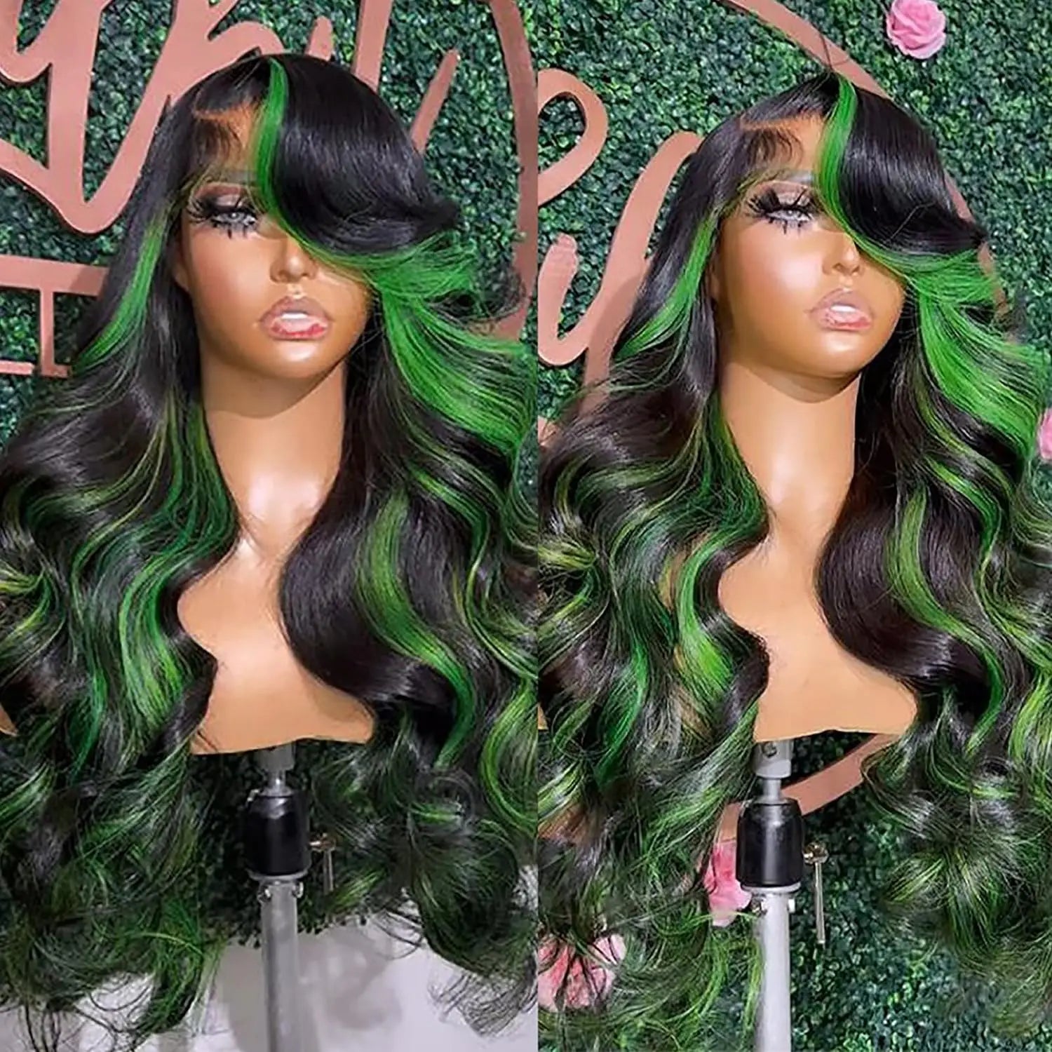 13X6 Lace Front Wig Highlight Black with Red Blonde Wig Synthetic 13x4 Lace Front Wigs Pre Plucked With Hairline Women's Wig