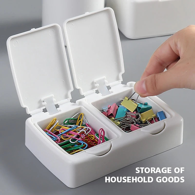 Nail Art Studio storage box organizer Desktop storage box Mini pop-up cotton swab with lid Cosmetic cotton plastic dustproof