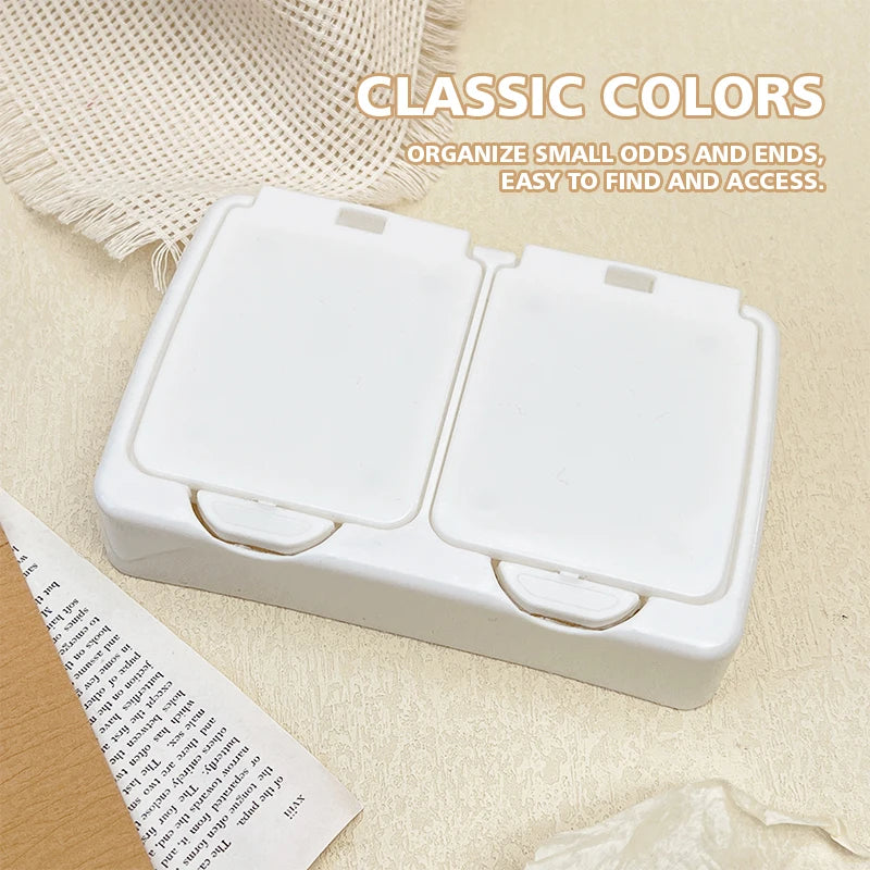 Nail Art Studio storage box organizer Desktop storage box Mini pop-up cotton swab with lid Cosmetic cotton plastic dustproof