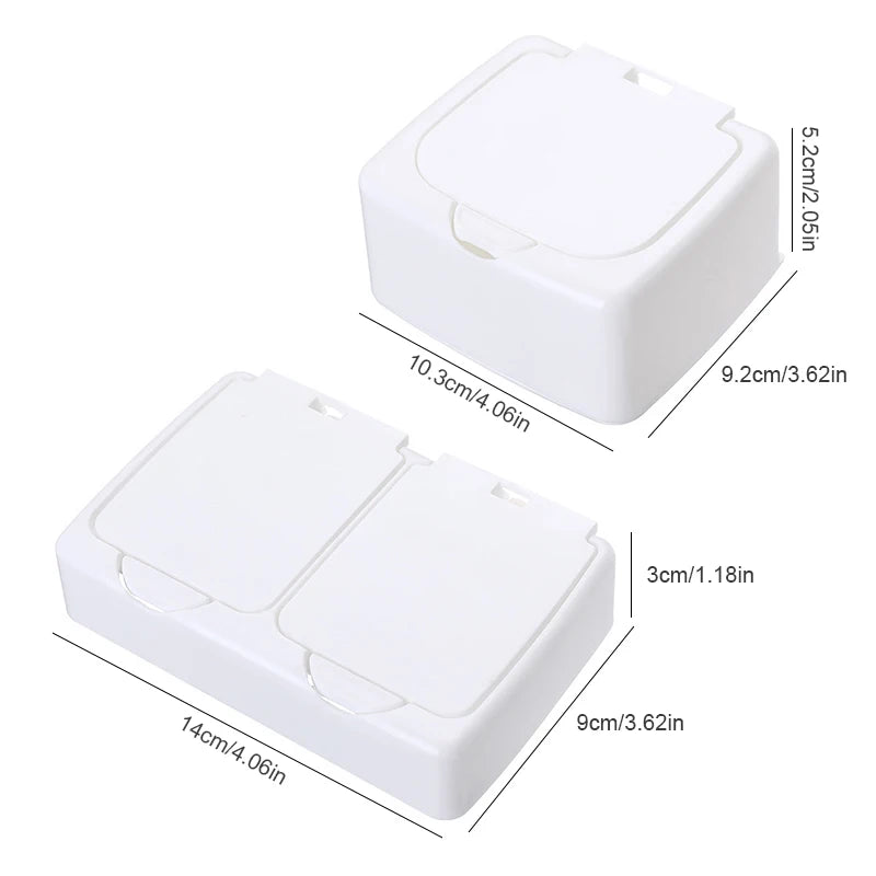 Nail Art Studio storage box organizer Desktop storage box Mini pop-up cotton swab with lid Cosmetic cotton plastic dustproof