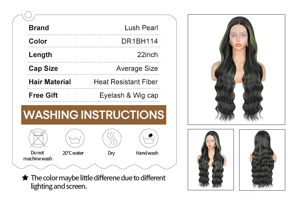 13X6 Lace Front Wig Highlight Black with Red Blonde Wig Synthetic 13x4 Lace Front Wigs Pre Plucked With Hairline Women's Wig