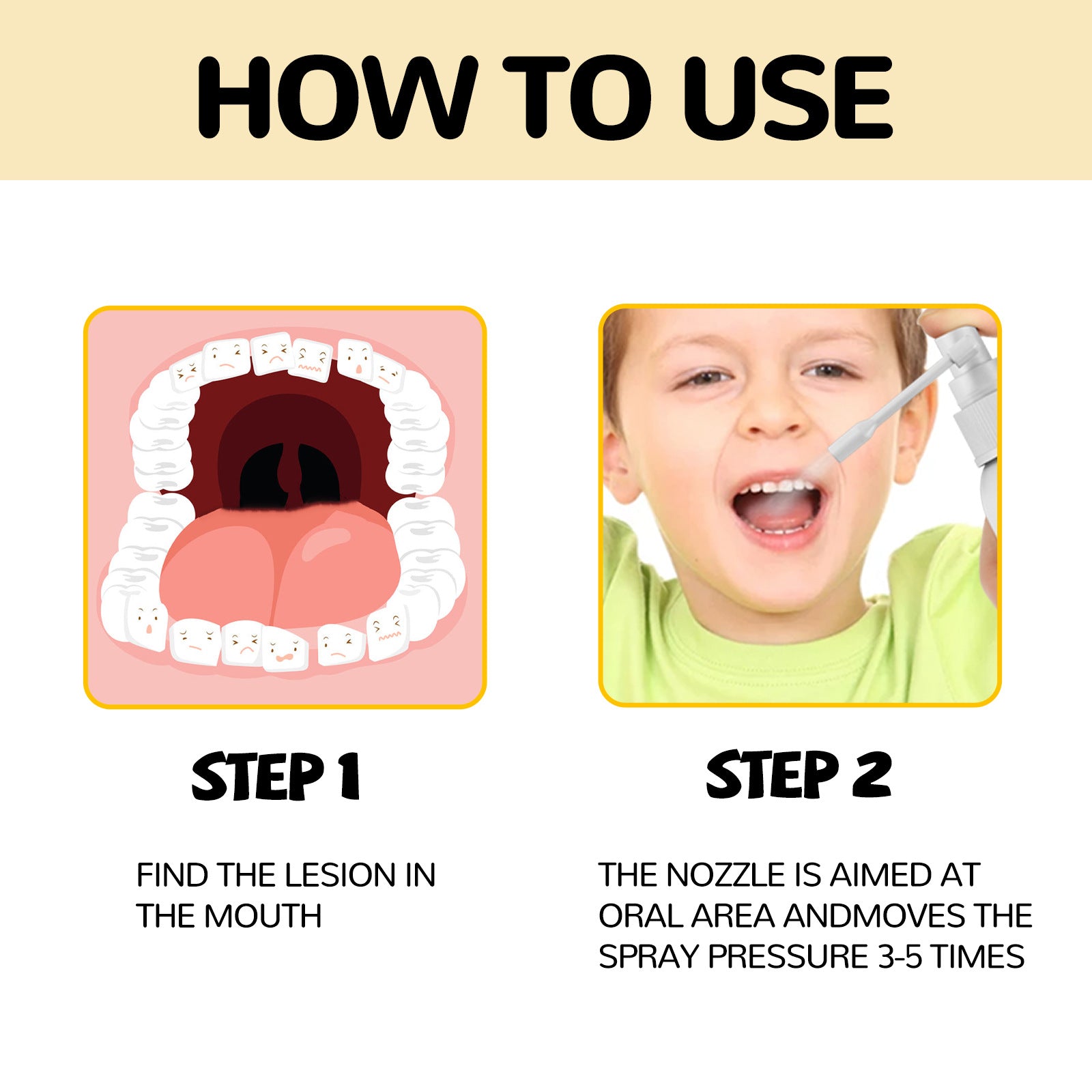 Wiieey Children's Teeth Cleaning Spray Teeth Care Mouth Spray Teeth Fresh Children's Teeth Care Spray