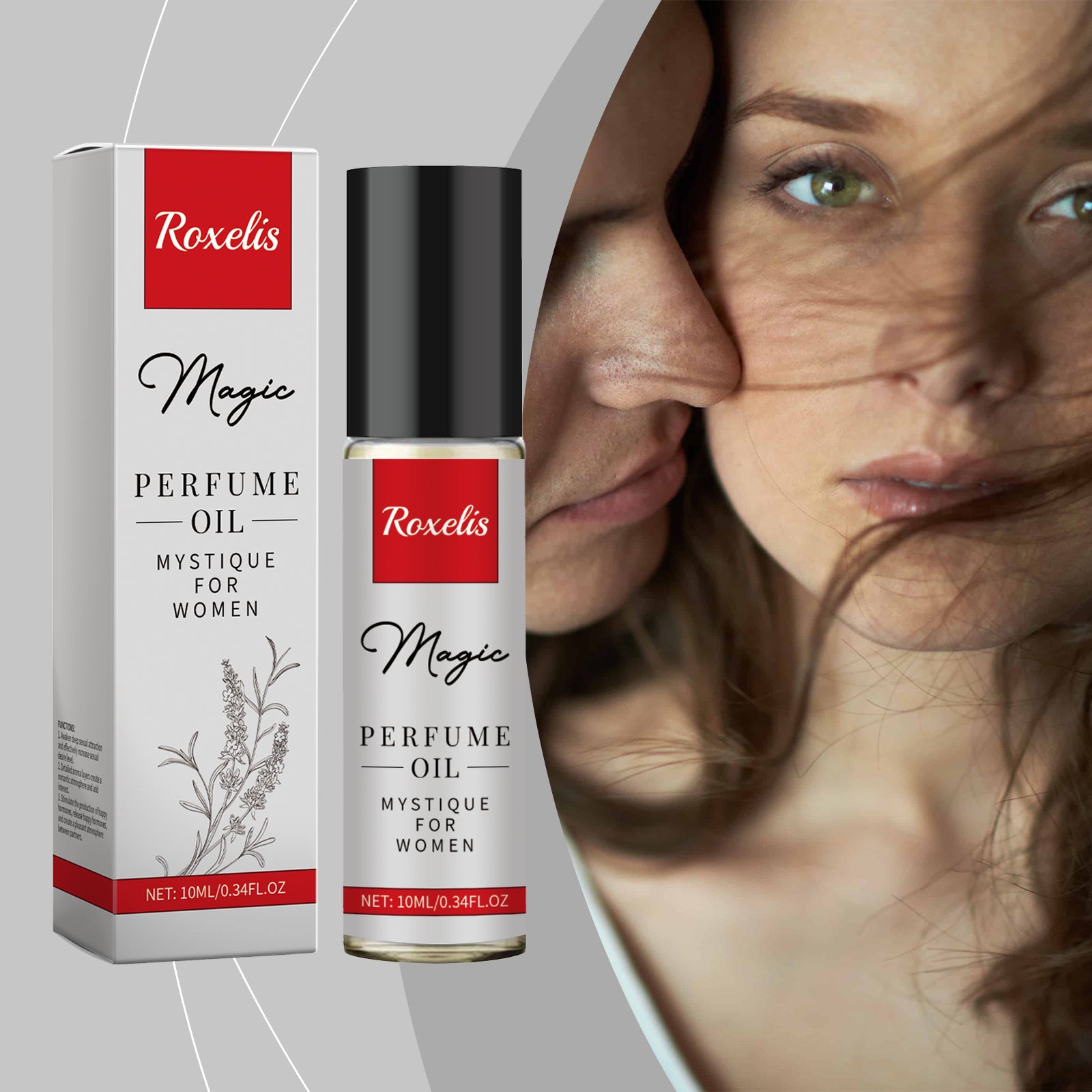 Roxelis Charm Pure Perfume Oil Cologne Pheromone Romantic Fragrance Lasting Fragrance Portable Vial Perfume