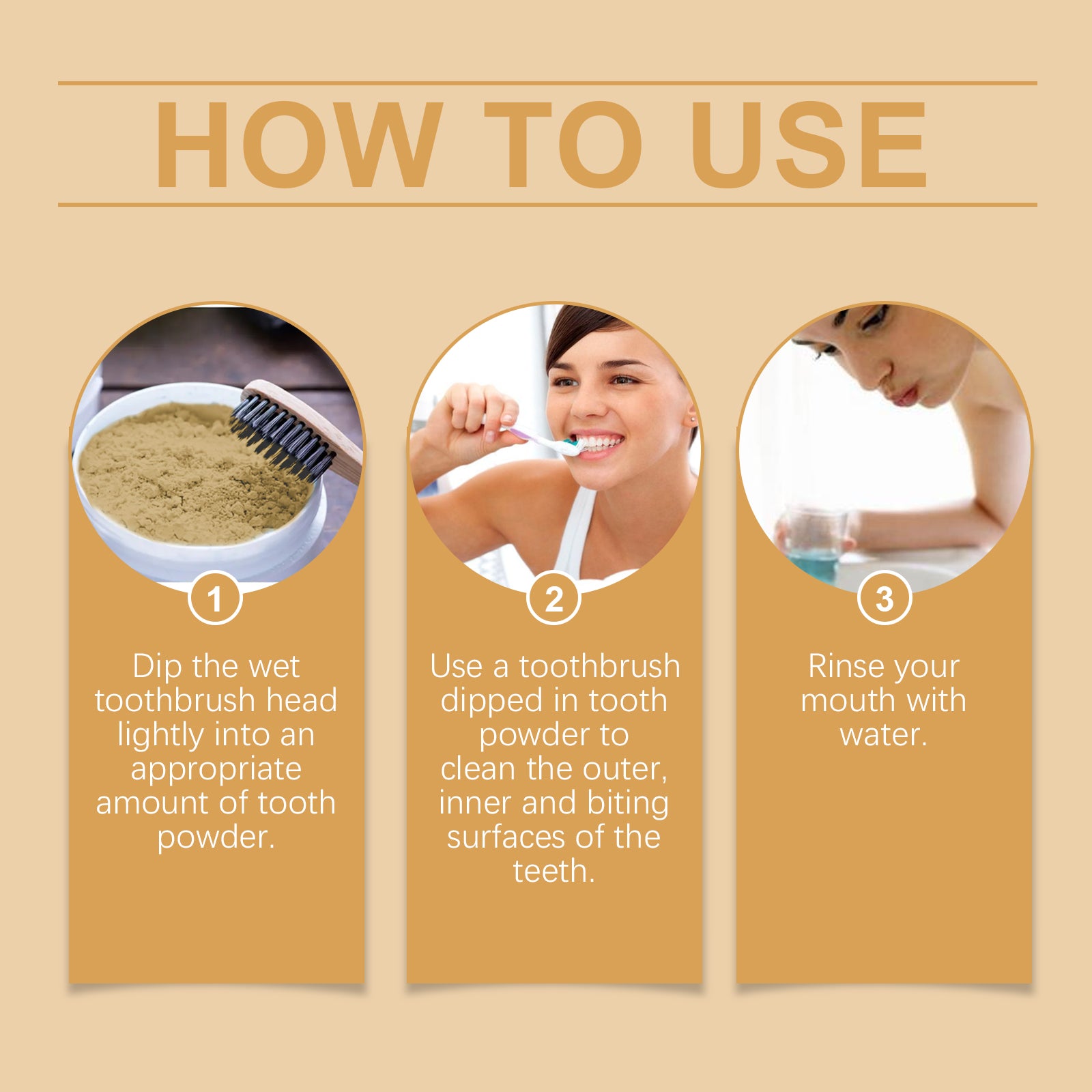 Oralhoe Turmeric Tooth Cleaning Powder Gently Cleans Teeth Tartar Daily Care Teeth Cleaning Powder