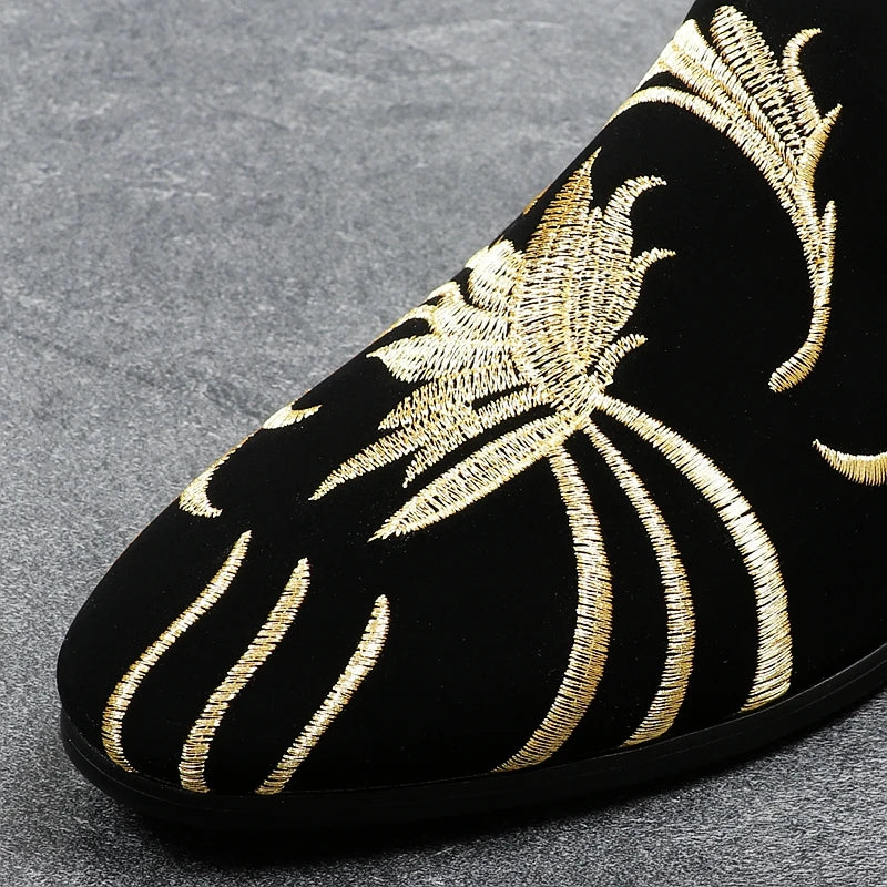 men fashion party banquet dress soft leather shoes slip on smoking slippers breathable summer lazy shoe trend loafers chaussure
