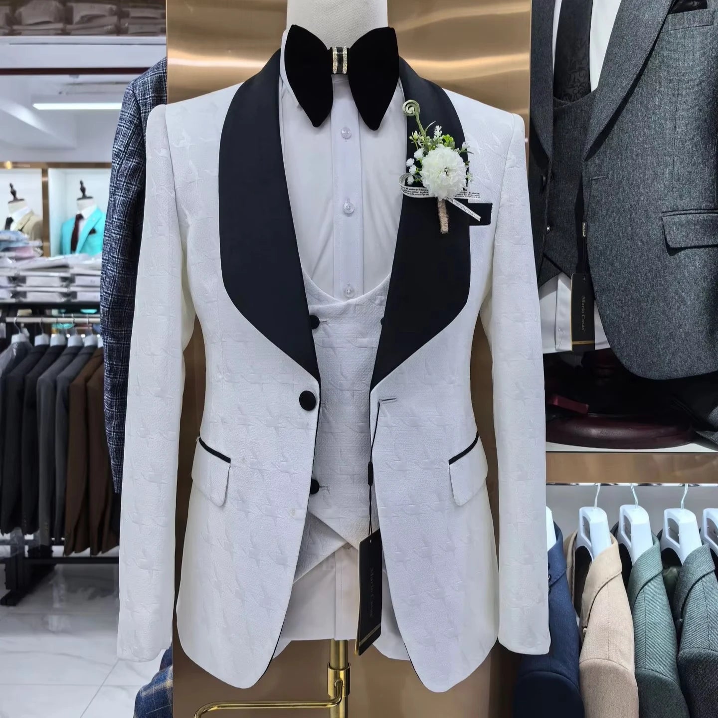 Custom Made Dinner Suits with Vest and Pants for Special Occasions Gala Events Night Out and Formal Gatherings 3 Piece Set