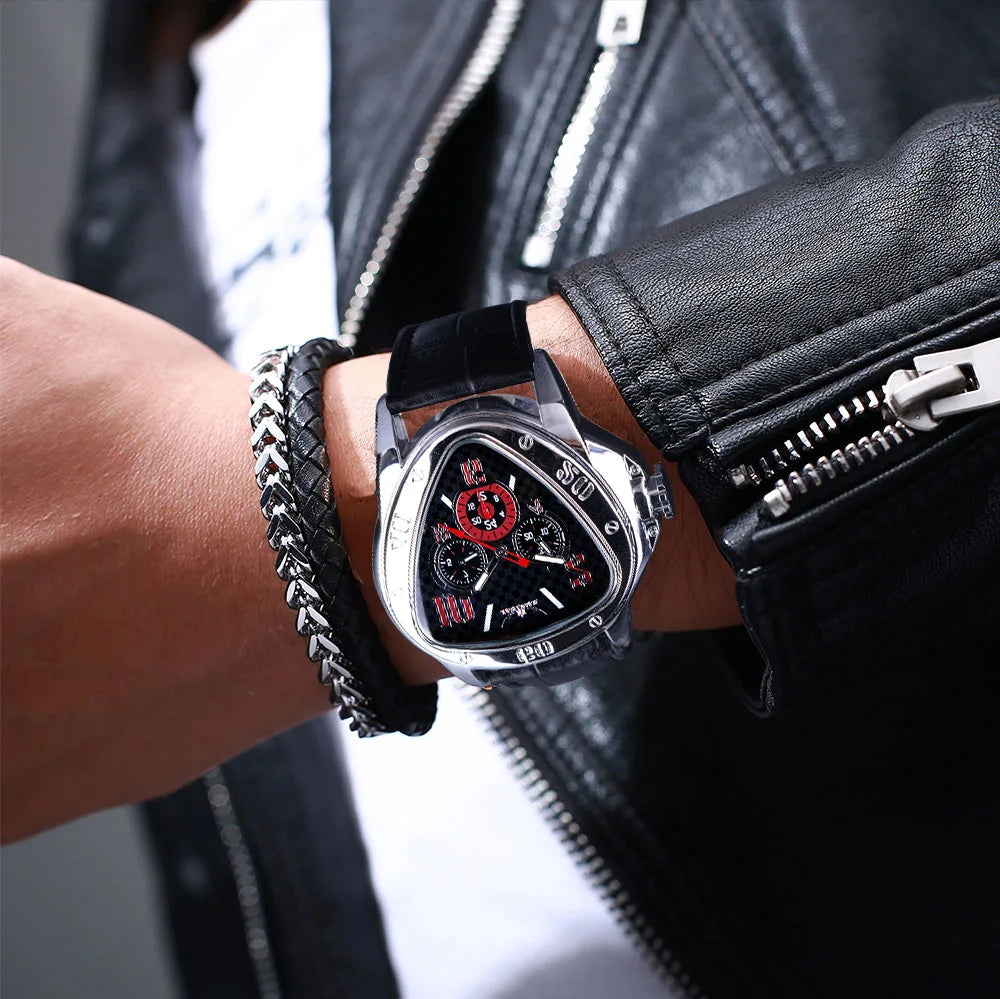 JARAGAR 951 Top Class Men's Mechanical Watches Design Leather Strap Three Needles Automatic Waterproof Mechanical Watch for Men