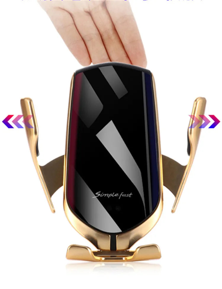 Universal 4 to 6.5 Inch Hot Selling Automatic Mobile Phone Wireless Charger Car Holder
