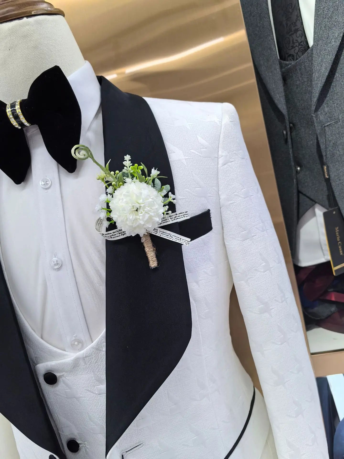 Custom Made Dinner Suits with Vest and Pants for Special Occasions Gala Events Night Out and Formal Gatherings 3 Piece Set
