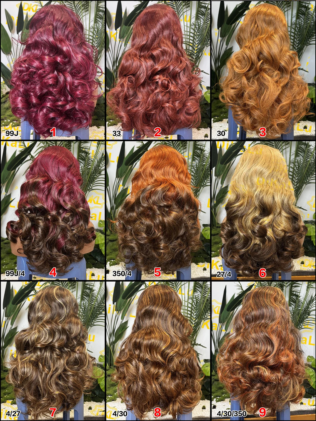 250% Density Highlight Colored Human Hair Wigs Pre Plucked Virgin Hair Rose Wavy Wholesale 13x4 HD Transparent Lace Frontal Wigs