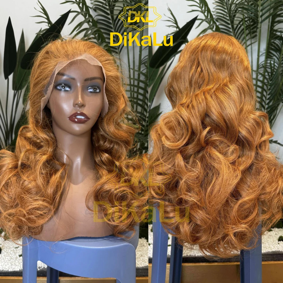250% Density Highlight Colored Human Hair Wigs Pre Plucked Virgin Hair Rose Wavy Wholesale 13x4 HD Transparent Lace Frontal Wigs