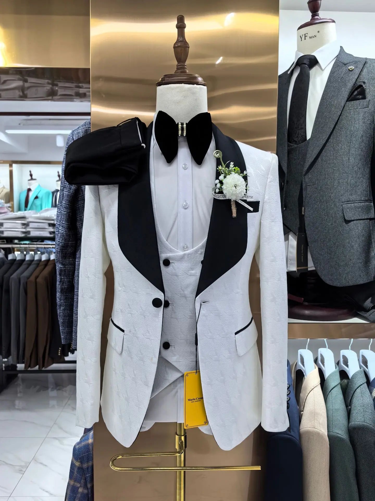 Custom Made Dinner Suits with Vest and Pants for Special Occasions Gala Events Night Out and Formal Gatherings 3 Piece Set