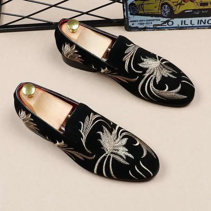 Mazefeng Man Breathable Stitching Style Casual Shoes Adults Fashion Lazy Loafers Men Driving Slip-On Doug Shoes Plus Size 38-48