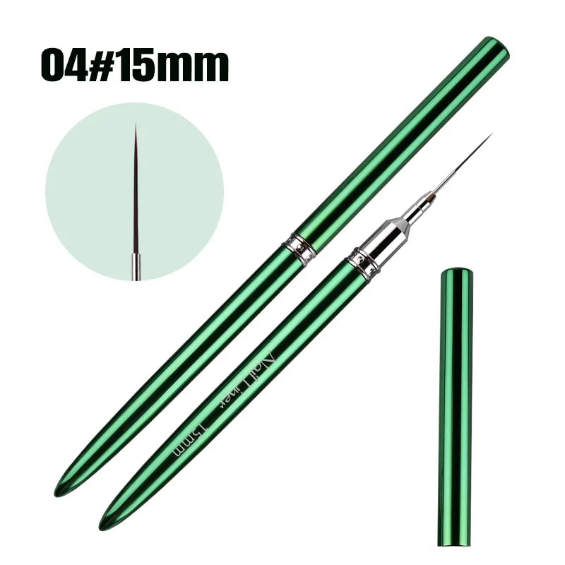 Nails Art Liner Brushes Elongated Lines Striping Drawing Painting Ultra-thin Line Professional Nail Design Pen Manicure Tool