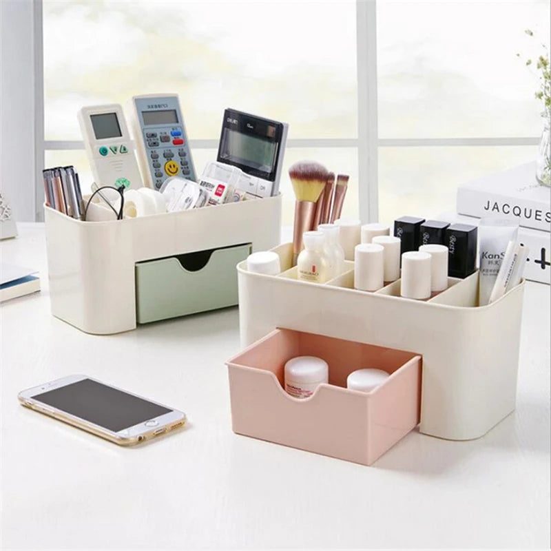 Nail Storage Box Container Cotton Swab Storage Box Accessories Cleaning Desktop Tools Multifunctional Jewelry Box Cosmetic stor
