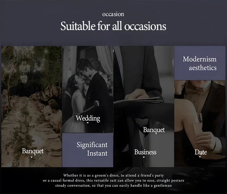 ST Cassy dark green Elegant Men's suit Classic Fit Multi Buckle Multi Pocket  Casual Business Set Men's 2-piece Set