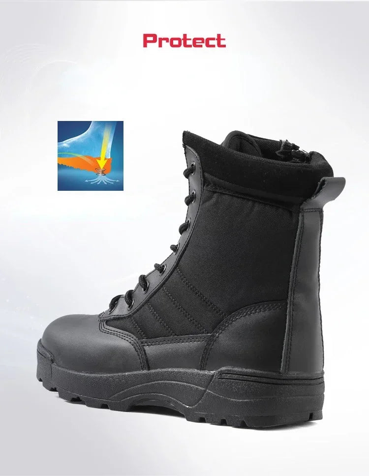 Hot Sale Men Desert Boots High Quality Anti-Slip Men Ankle Boot Unisex Outdoor Hiking Boots Wear-Resistant Men Work Safety Shoes