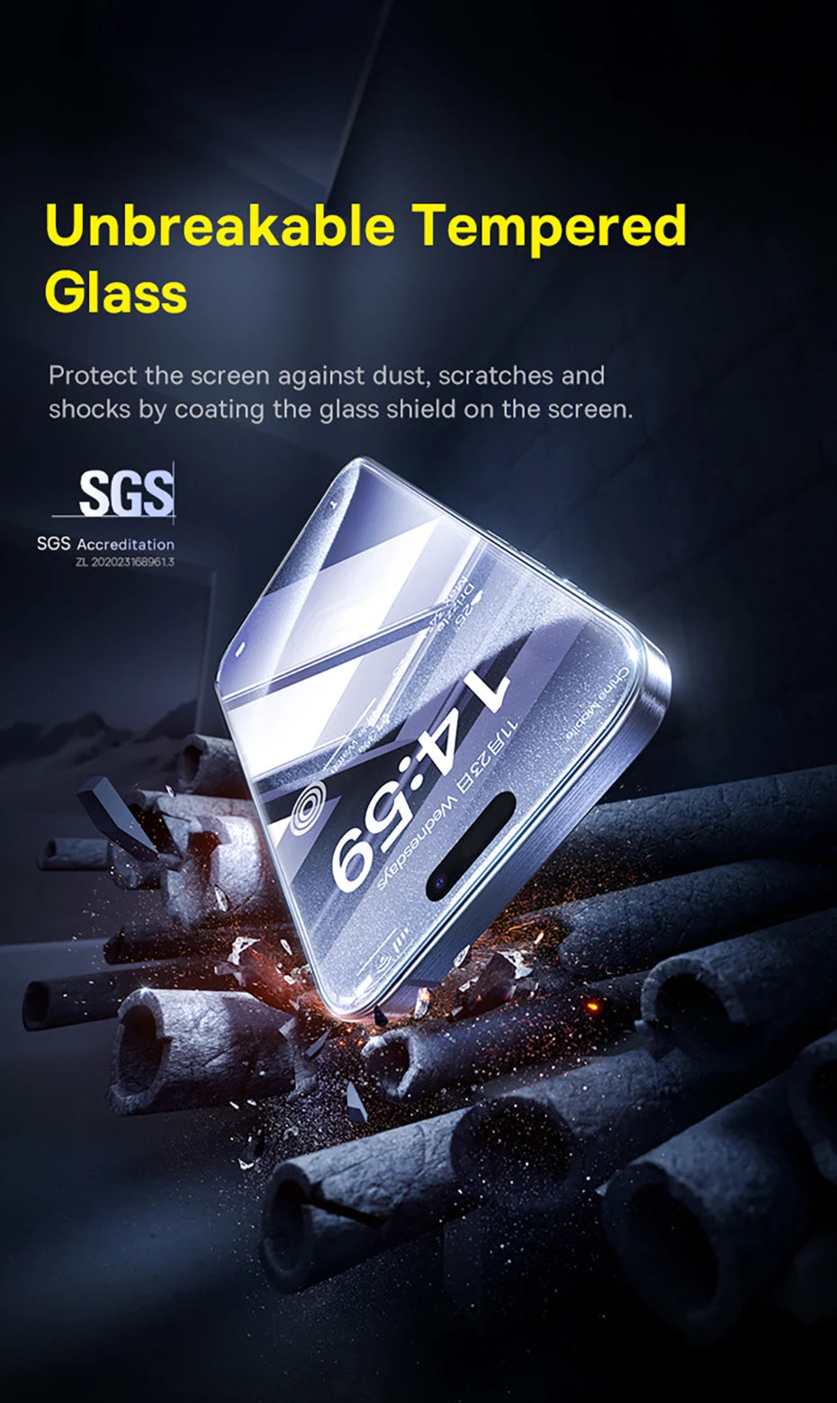 Baseus Tempered Glass for iPhone 17 16 Pro Max Screen Protector for iPhone 15 14 13 12 11 Pro Max Clear Edge Anti-Peeping Film