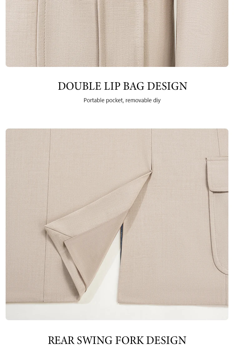 ST Cassy dark green Elegant Men's suit Classic Fit Multi Buckle Multi Pocket  Casual Business Set Men's 2-piece Set