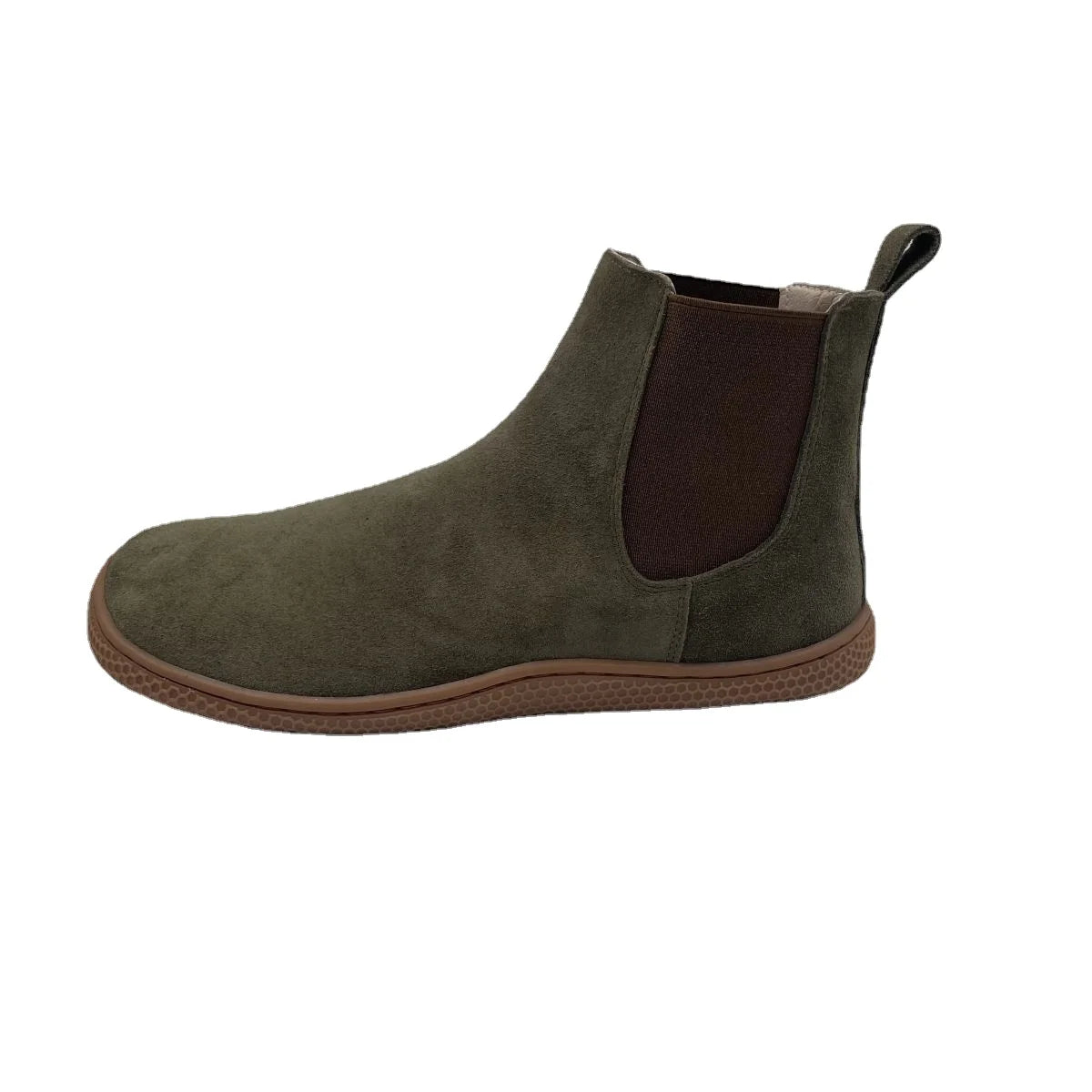 Tipsietoes Chelsea Barefoot Spring Autumn Genuine Cow Suede Waterproof Leather Boots With Leather Linning Inside For Women