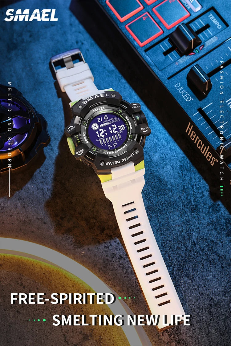2023 Men Watches Luxury Man Military Watch SMAEL 8050 Waterproof Big Dial Fashion LED Backlight Sport Digital Watch For Men