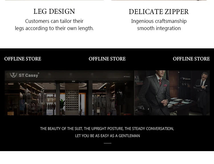 ST Cassy dark green Elegant Men's suit Classic Fit Multi Buckle Multi Pocket  Casual Business Set Men's 2-piece Set