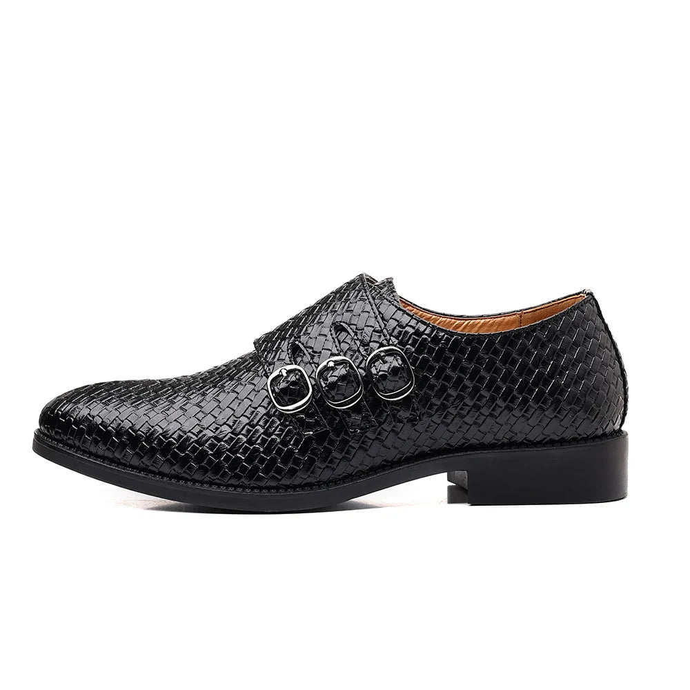 Knit Men's Leather Shoes Formal Business Dress Shoes for Men Classic Casual  Luxury Formal Shoes Derby Party Oxford Men Footwear