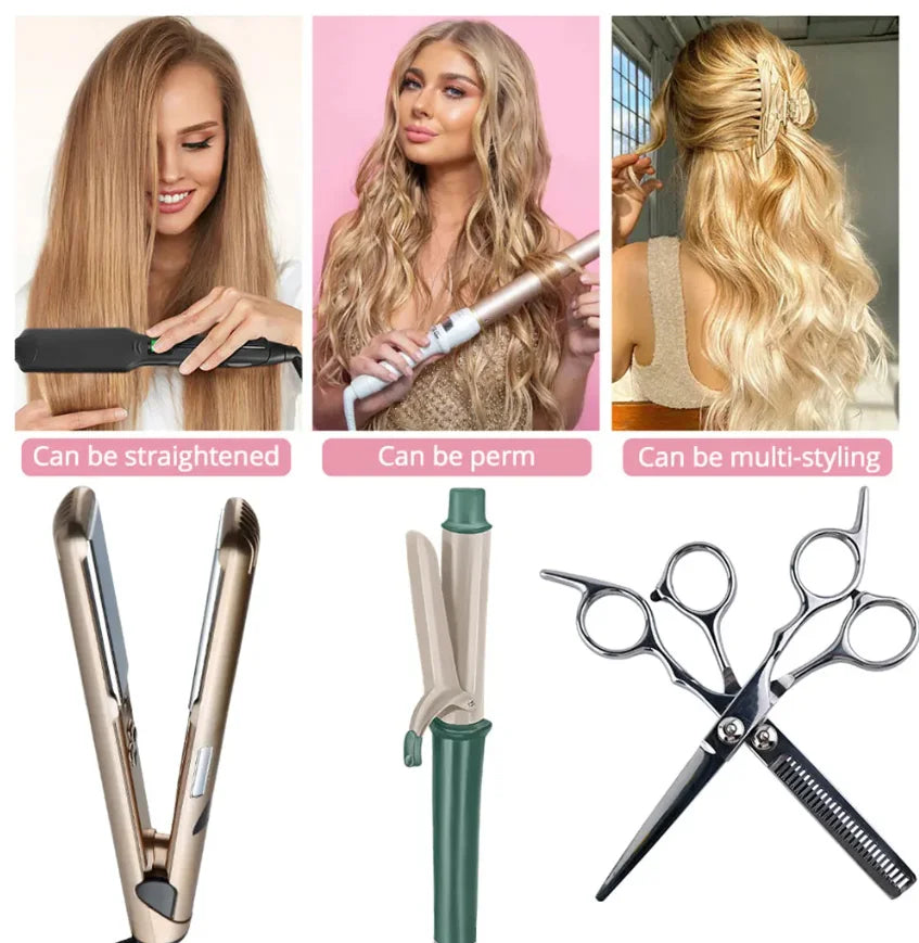 18 Inch Long Wavy Platinum Blonde Wigs Soft Synthetic Wig Natural Wig Blonde Wig Wavy Wig Cosplay Wig Daily Wig Party Wigs Wigs