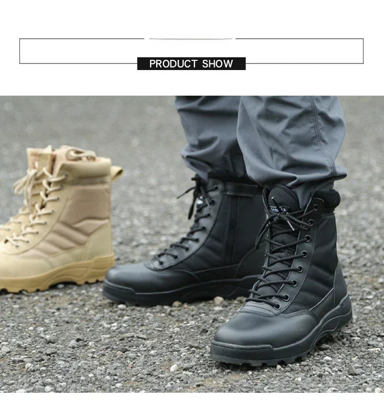 Hot Sale Men Desert Boots High Quality Anti-Slip Men Ankle Boot Unisex Outdoor Hiking Boots Wear-Resistant Men Work Safety Shoes