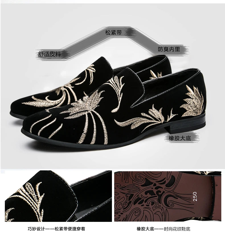 Fashion Casual Leather Shoes For Men Comfortable Slip On Loafers Men Summer High Quality Social Shoes Male Large Size Flat Shoes