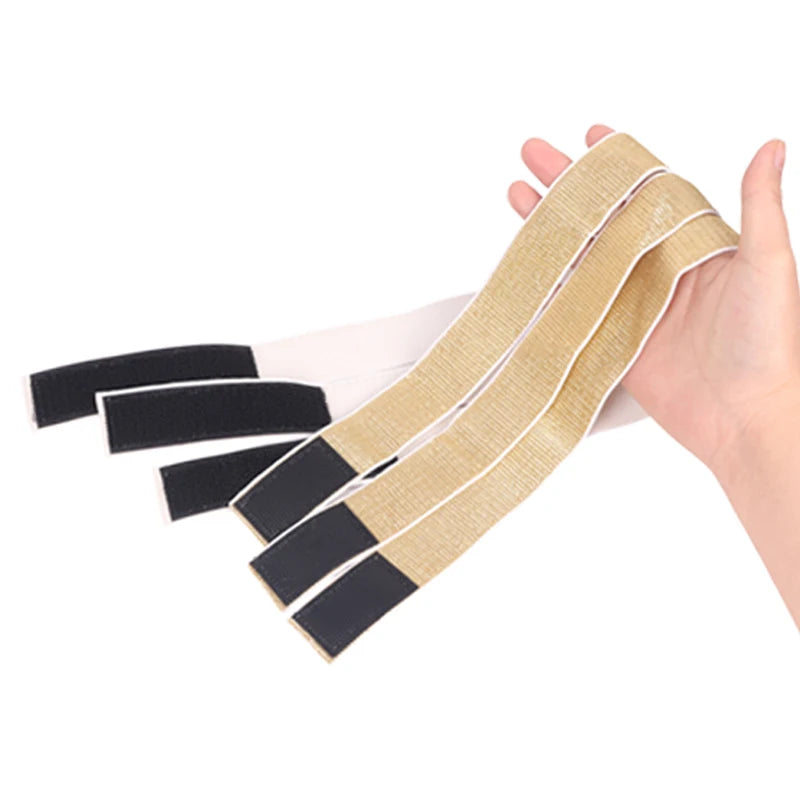 Wig Installation Kit Set Include 1Pcs 3In1 Hair Brush 1Pcs 120Ml Melting Spray For Lace Wigs 1Pcs Golden Shiny Elastic Headband