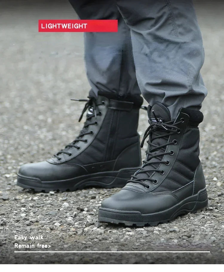 Hot Sale Men Desert Boots High Quality Anti-Slip Men Ankle Boot Unisex Outdoor Hiking Boots Wear-Resistant Men Work Safety Shoes