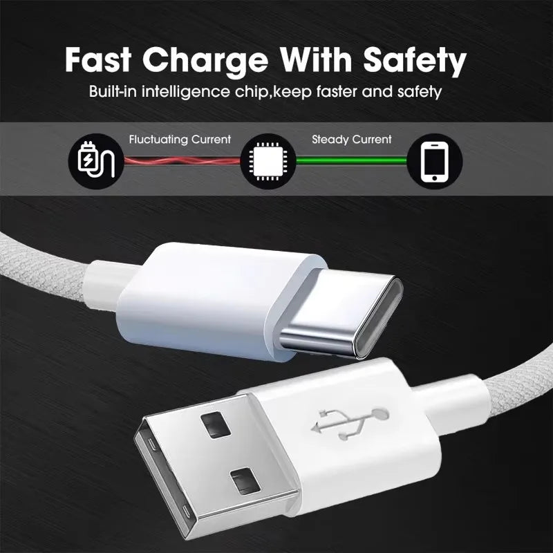 Original For APPLE iPhone 15 16 Pro MAX Plus Carplay Cable USB C Mobile Phone Fast Charging Nylon Braided Cables For Car Play
