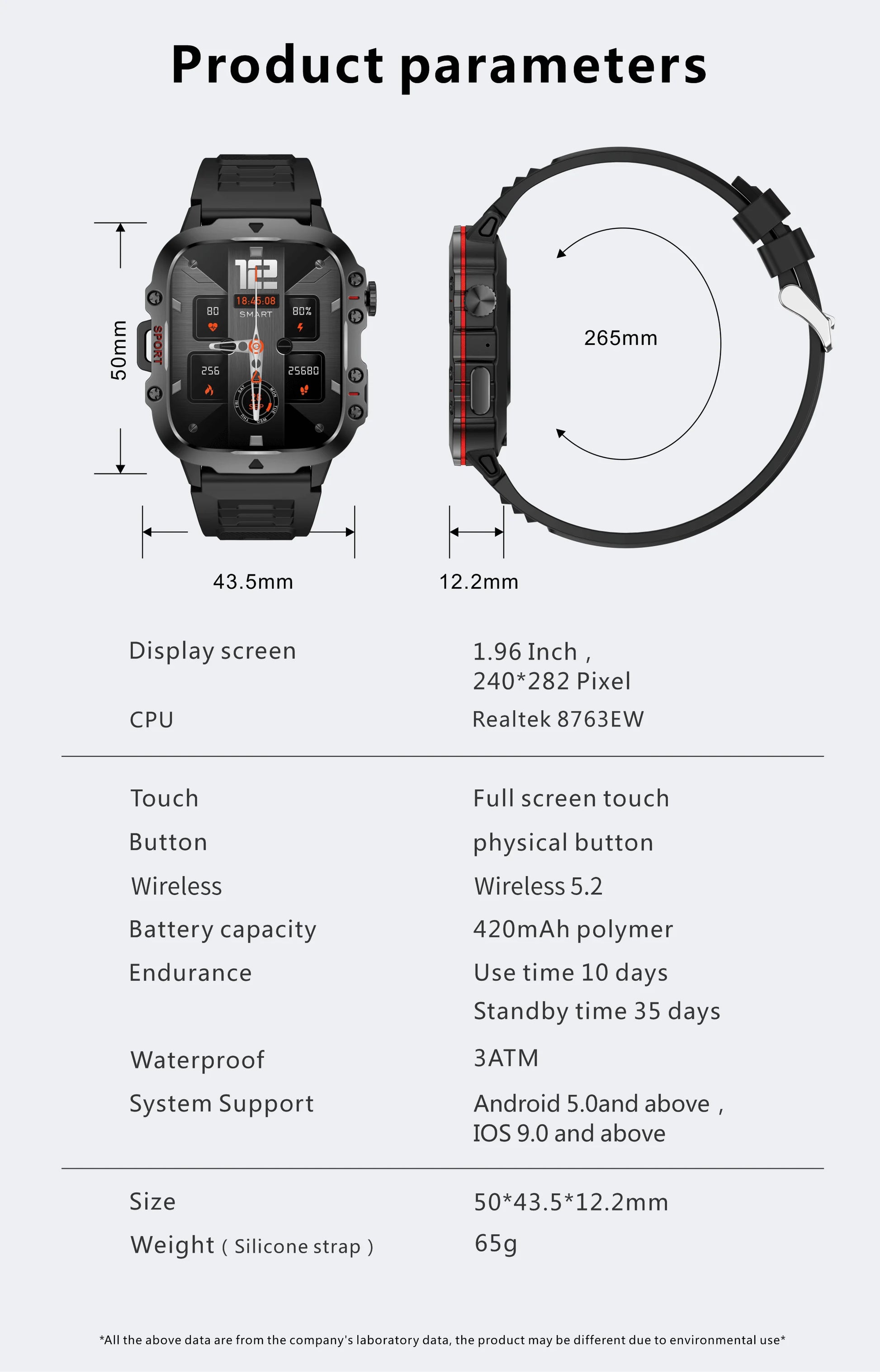 2025 Rugged Military Smart Watch Men Outdoor Watches lP68 Waterproof 2.01" Al Voice Bluetooth Call Smartwatch For Android lOS